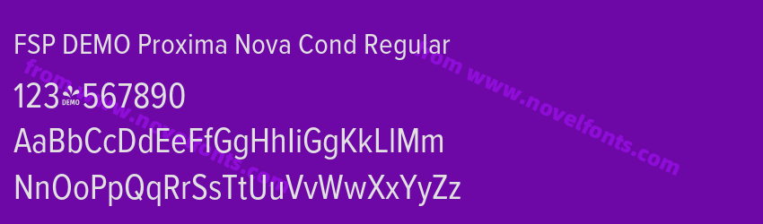FSP DEMO Proxima Nova Cond RegularPreview FSP DEMO Proxima Nova Cond RegularPreview