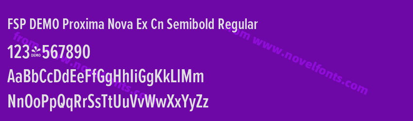 FSP DEMO Proxima Nova Ex Cn Semibold RegularPreview FSP DEMO Proxima Nova Ex Cn Semibold RegularPreview