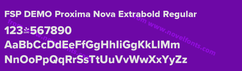 FSP DEMO Proxima Nova Extrabold RegularPreview FSP DEMO Proxima Nova Extrabold RegularPreview