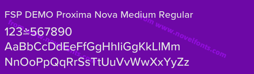 FSP DEMO Proxima Nova Medium RegularPreview FSP DEMO Proxima Nova Medium RegularPreview