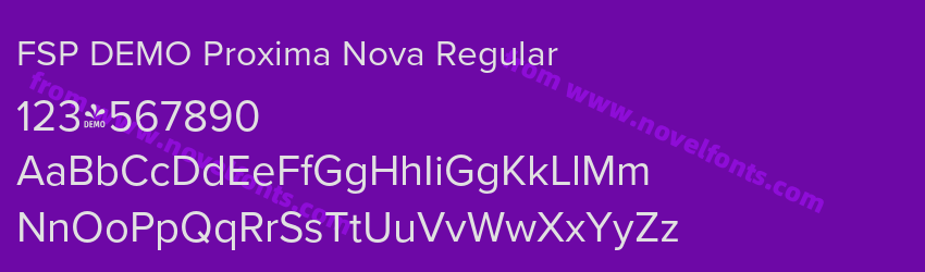 FSP DEMO Proxima Nova RegularPreview
