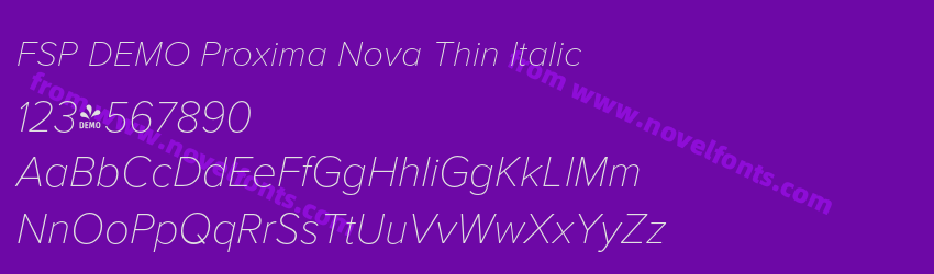 FSP DEMO Proxima Nova Thin ItalicPreview FSP DEMO Proxima Nova Thin ItalicPreview