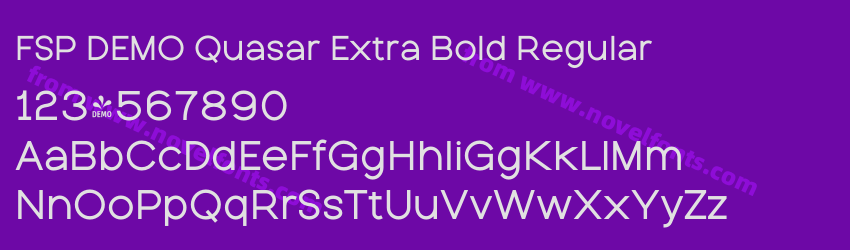 FSP DEMO Quasar Extra Bold RegularPreview