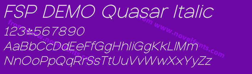 FSP DEMO Quasar ItalicPreview FSP DEMO Quasar ItalicPreview
