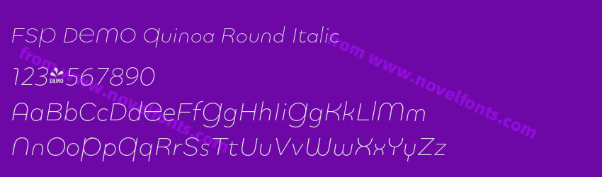 FSP DEMO Quinoa Round ItalicPreview FSP DEMO Quinoa Round ItalicPreview