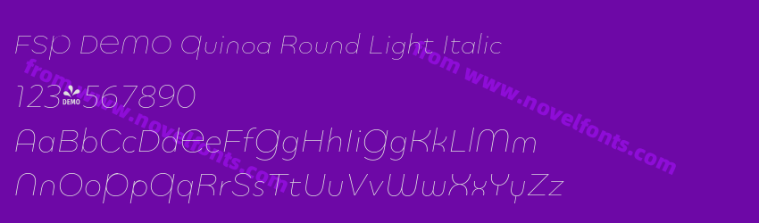 FSP DEMO Quinoa Round Light ItalicPreview FSP DEMO Quinoa Round Light ItalicPreview