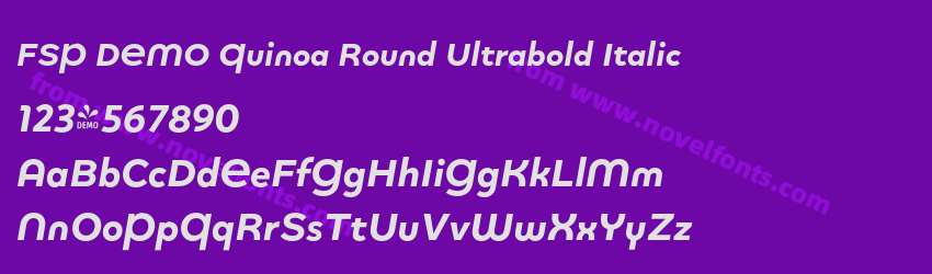 FSP DEMO Quinoa Round Ultrabold ItalicPreview