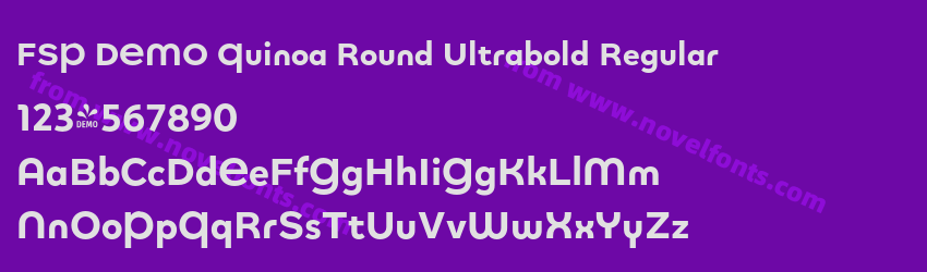 FSP DEMO Quinoa Round Ultrabold RegularPreview FSP DEMO Quinoa Round Ultrabold RegularPreview