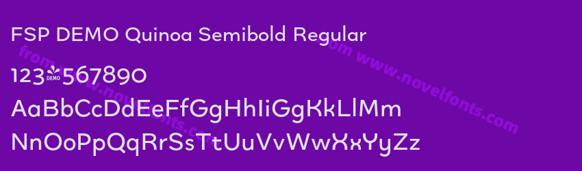 FSP DEMO Quinoa Semibold RegularPreview