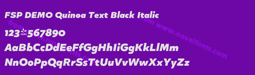 FSP DEMO Quinoa Text Black ItalicPreview FSP DEMO Quinoa Text Black ItalicPreview