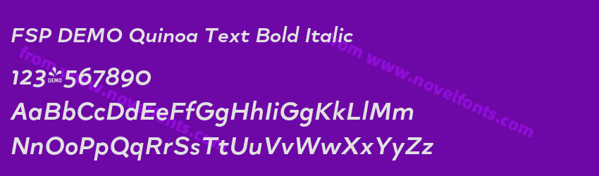 FSP DEMO Quinoa Text Bold ItalicPreview FSP DEMO Quinoa Text Bold ItalicPreview