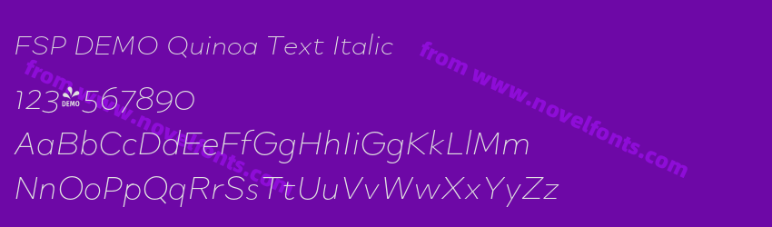 FSP DEMO Quinoa Text ItalicPreview FSP DEMO Quinoa Text ItalicPreview