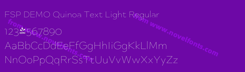 FSP DEMO Quinoa Text Light RegularPreview
