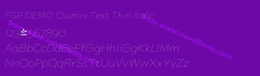 FSP DEMO Quinoa Text Thin ItalicPreview FSP DEMO Quinoa Text Thin ItalicPreview