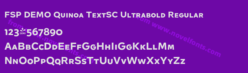 FSP DEMO Quinoa TextSC Ultrabold RegularPreview FSP DEMO Quinoa TextSC Ultrabold RegularPreview