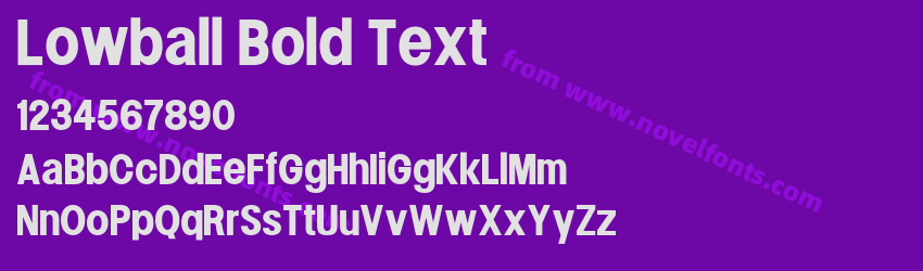 Lowball Bold TextPreview