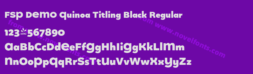 FSP DEMO Quinoa Titling Black RegularPreview FSP DEMO Quinoa Titling Black RegularPreview