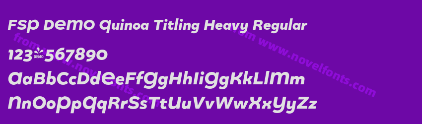 FSP DEMO Quinoa Titling Heavy RegularPreview FSP DEMO Quinoa Titling Heavy RegularPreview