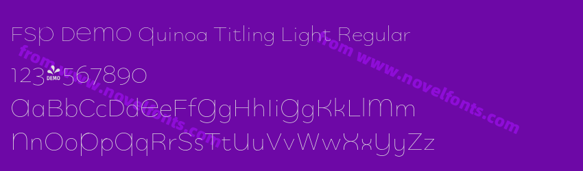FSP DEMO Quinoa Titling Light RegularPreview FSP DEMO Quinoa Titling Light RegularPreview