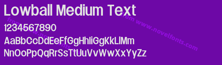 Lowball Medium TextPreview