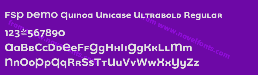 FSP DEMO Quinoa Unicase Ultrabold RegularPreview FSP DEMO Quinoa Unicase Ultrabold RegularPreview
