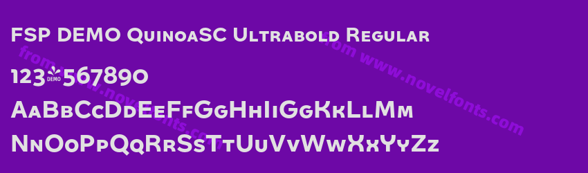 FSP DEMO QuinoaSC Ultrabold RegularPreview FSP DEMO QuinoaSC Ultrabold RegularPreview