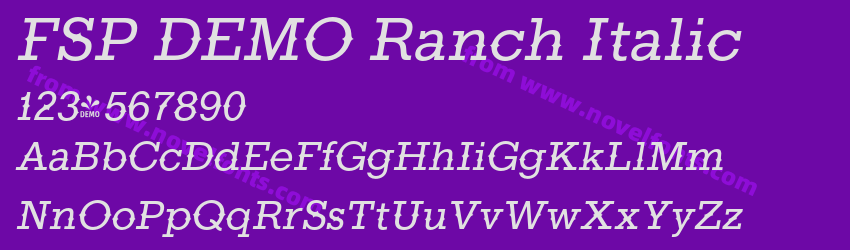 FSP DEMO Ranch ItalicPreview FSP DEMO Ranch ItalicPreview