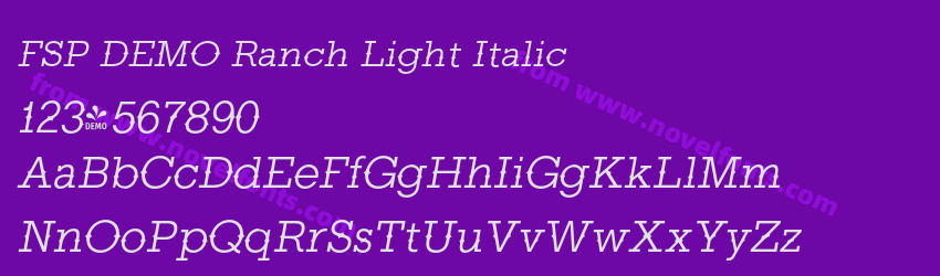 FSP DEMO Ranch Light ItalicPreview