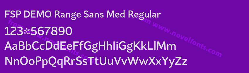 FSP DEMO Range Sans Med RegularPreview FSP DEMO Range Sans Med RegularPreview