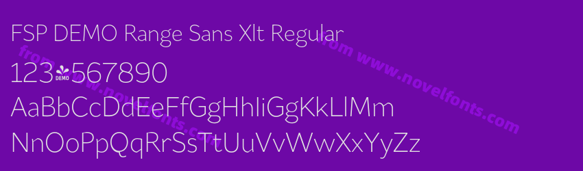 FSP DEMO Range Sans Xlt RegularPreview FSP DEMO Range Sans Xlt RegularPreview