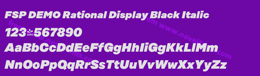 FSP DEMO Rational Display Black ItalicPreview