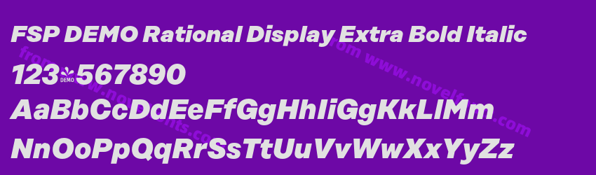 FSP DEMO Rational Display Extra Bold ItalicPreview FSP DEMO Rational Display Extra Bold ItalicPreview