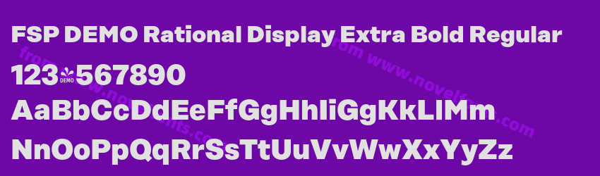 FSP DEMO Rational Display Extra Bold RegularPreview