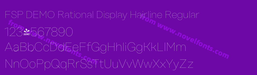 FSP DEMO Rational Display Hairline RegularPreview FSP DEMO Rational Display Hairline RegularPreview