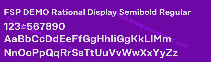 FSP DEMO Rational Display Semibold RegularPreview FSP DEMO Rational Display Semibold RegularPreview
