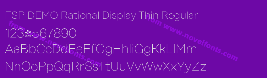 FSP DEMO Rational Display Thin RegularPreview FSP DEMO Rational Display Thin RegularPreview