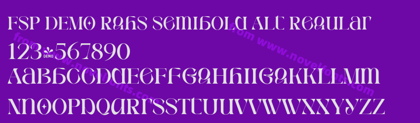 FSP DEMO Rghs Semibold Alt RegularPreview FSP DEMO Rghs Semibold Alt RegularPreview
