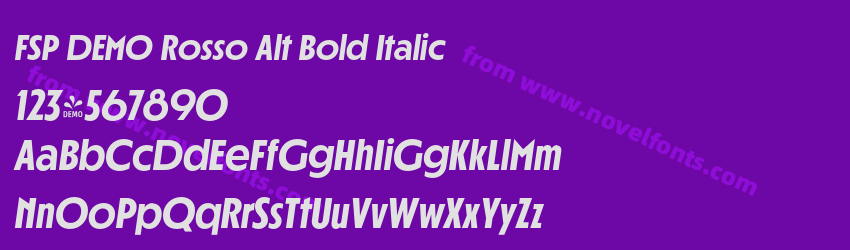 FSP DEMO Rosso Alt Bold ItalicPreview