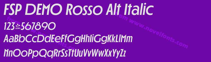FSP DEMO Rosso Alt ItalicPreview FSP DEMO Rosso Alt ItalicPreview