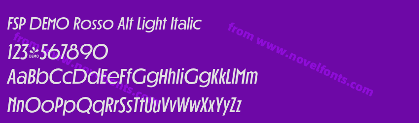 FSP DEMO Rosso Alt Light ItalicPreview FSP DEMO Rosso Alt Light ItalicPreview