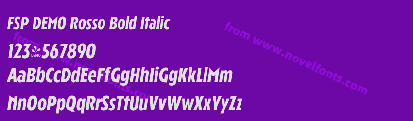 FSP DEMO Rosso Bold ItalicPreview FSP DEMO Rosso Bold ItalicPreview