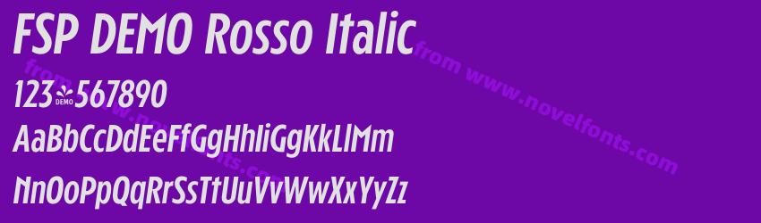 FSP DEMO Rosso ItalicPreview FSP DEMO Rosso ItalicPreview