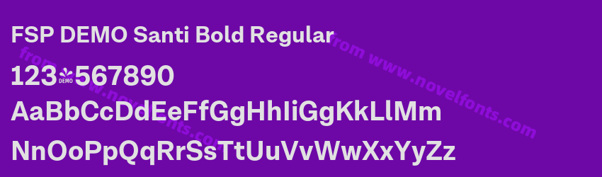 FSP DEMO Santi Bold RegularPreview FSP DEMO Santi Bold RegularPreview
