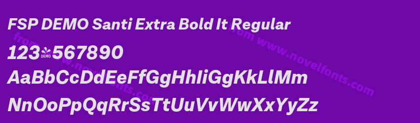 FSP DEMO Santi Extra Bold It RegularPreview FSP DEMO Santi Extra Bold It RegularPreview