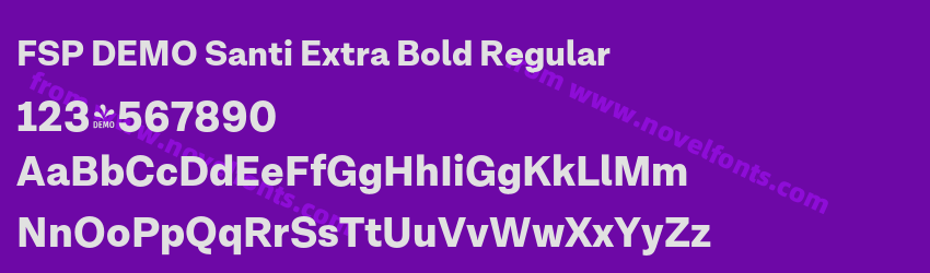 FSP DEMO Santi Extra Bold RegularPreview FSP DEMO Santi Extra Bold RegularPreview