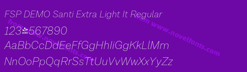 FSP DEMO Santi Extra Light It RegularPreview FSP DEMO Santi Extra Light It RegularPreview