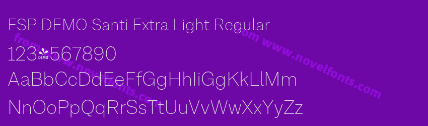 FSP DEMO Santi Extra Light RegularPreview
