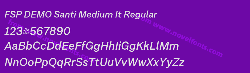 FSP DEMO Santi Medium It RegularPreview FSP DEMO Santi Medium It RegularPreview