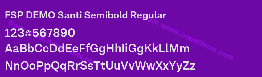 FSP DEMO Santi Semibold RegularPreview FSP DEMO Santi Semibold RegularPreview
