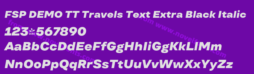 FSP DEMO TT Travels Text Extra Black ItalicPreview FSP DEMO TT Travels Text Extra Black ItalicPreview